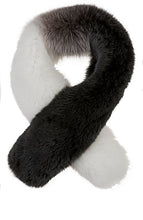 Load image into Gallery viewer, Arabella Silver Fox Fur Scarf Anthracite Multi
