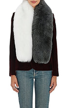 Load image into Gallery viewer, Arabella Silver Fox Fur Scarf Anthracite Multi
