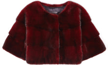 Load image into Gallery viewer, Sarah Mini Mink Fur Jacket Claret
