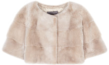 Load image into Gallery viewer, Sarah Mini Mink Fur Jacket Sabbia
