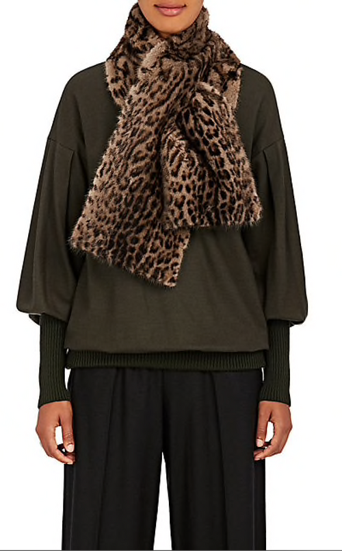 Mink Fur Scarf Leopard – Lilly e Violetta