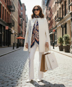 White Astrakhan Cape From Lilly e Violetta 