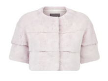 Load image into Gallery viewer, Sarah Mini Mink Fur Jacket Acqua Di Rose
