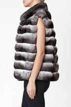 Alice womens chinchilla vest Natural Chinchilla 7