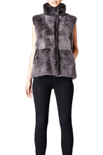 Load image into Gallery viewer, alice womens mink vest 60cm Anthracite 2
