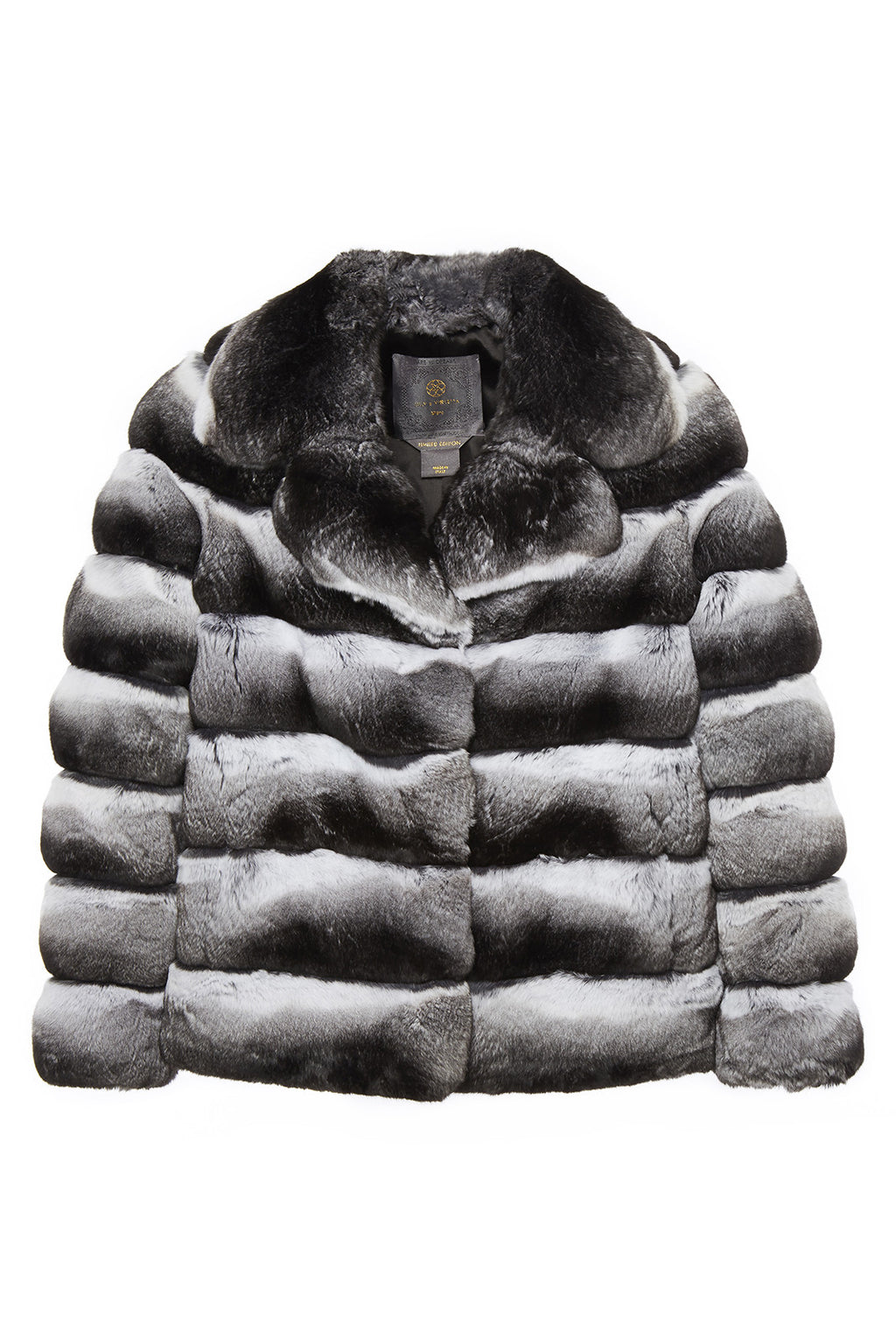 allie womens chinchilla mini fur jacket Natural Chinchilla 5