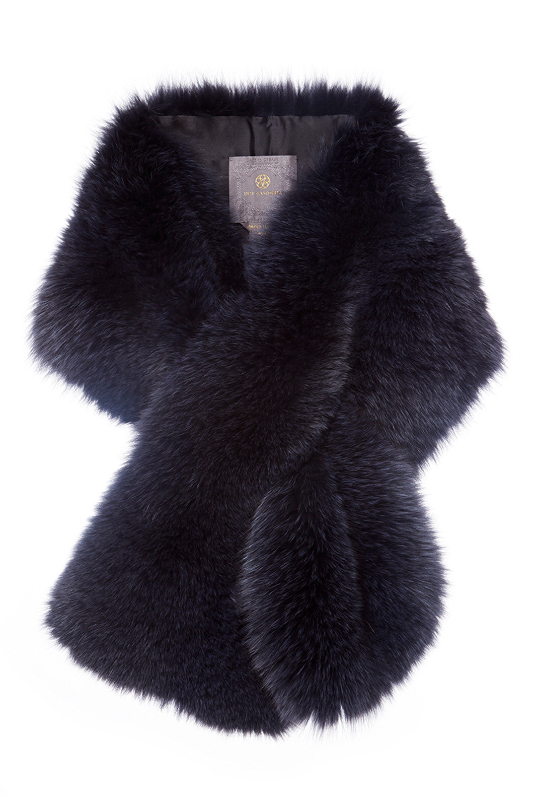 arabella womens fox fur scarf  Anthracite Fox