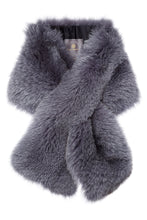 Load image into Gallery viewer, arabella womens fox fur scarf  Pearl Grey Fox

