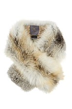 Load image into Gallery viewer, arabella womens silver fox fur scarf  Golden Icelandic Fox
