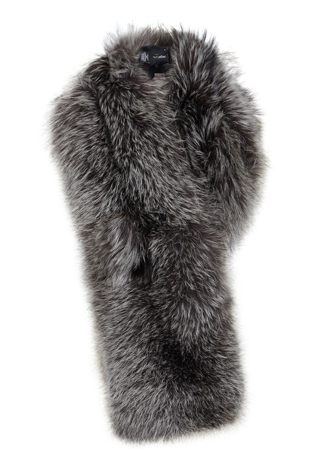 Arabella Silver Fox Fur Scarf Natural