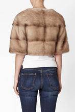 Load image into Gallery viewer, Sarah Mini Mink Fur Jacket Cammeo
