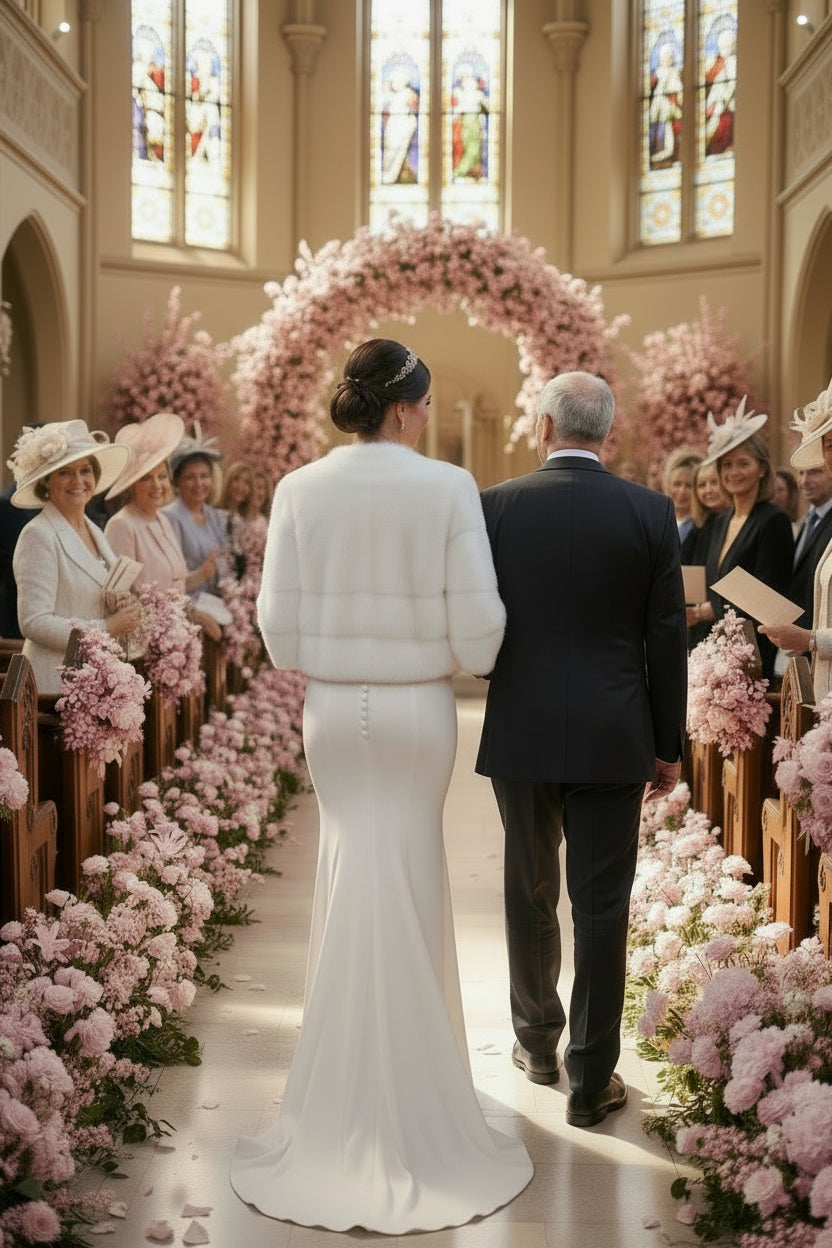 esmeralda womens short mink jacket in pure white from lilly e violetta