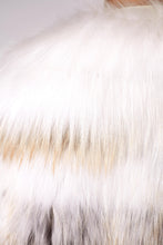 Load image into Gallery viewer, foxy womens fox fur jacket Golden Icelandic Fox
