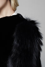 gaga womens mink fox fur jacket Nero Fox 8