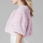 Sarah Mini Mink Fur Jacket Geranio