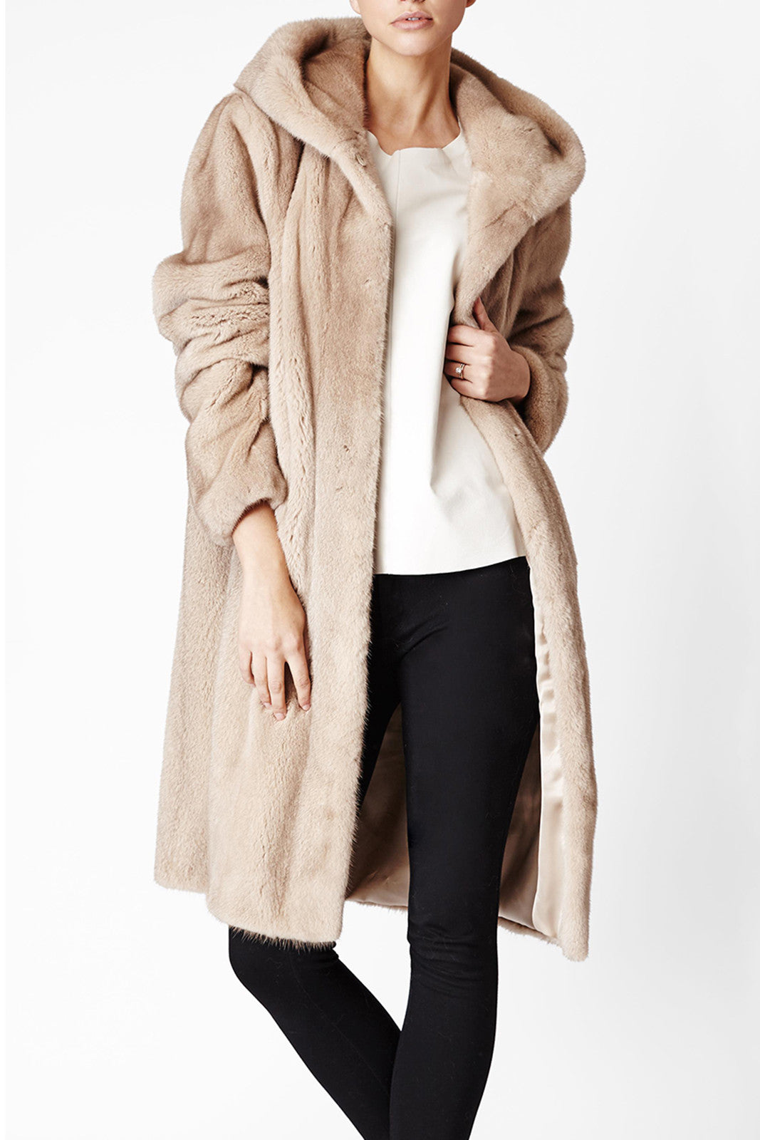 Katie Hoody Mink Fur Coat – Lilly e Violetta