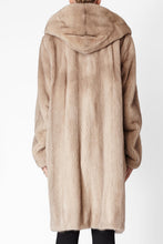Load image into Gallery viewer, katie hoody womens mink hooded coat Sabbia 4
