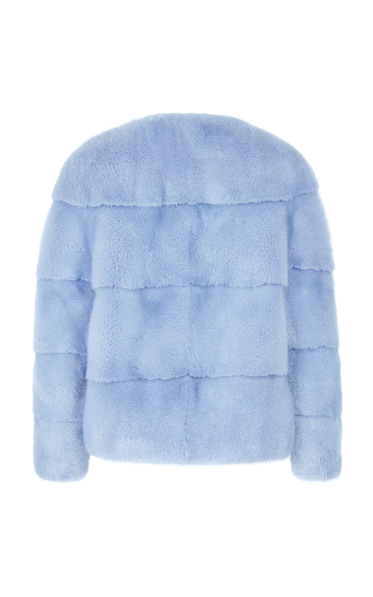 Sarah Mink Fur Jacket Cielo