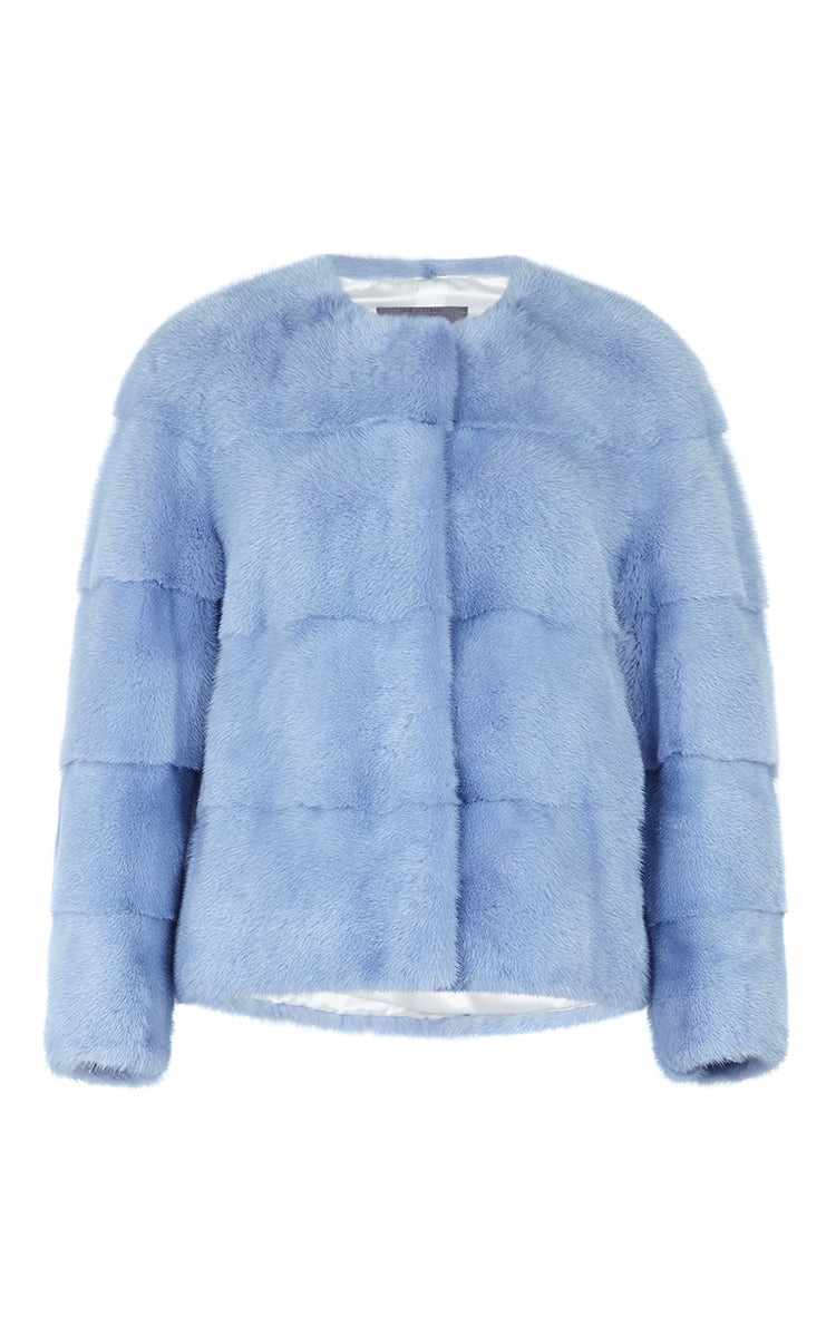 Sarah Mink Fur Jacket Cielo