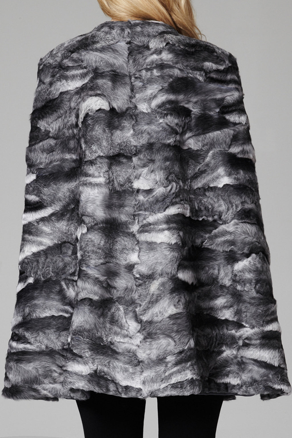 maria womens astrakhan cape Grey Astrakhan 4