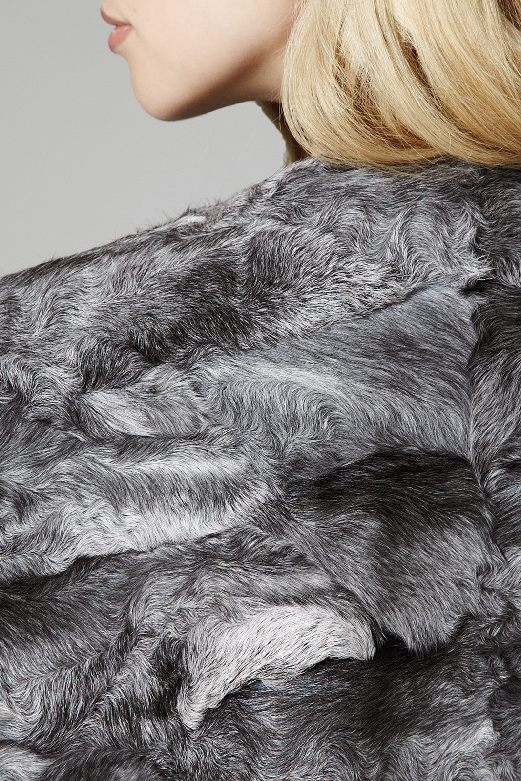 maria womens astrakhan cape Grey Astrakhan 5