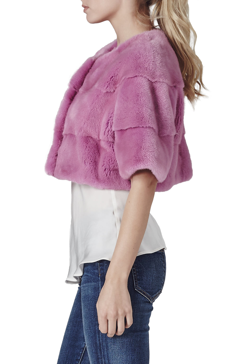 Sarah Mini Mink Fur Jacket Orchidea