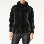 Rosie Mink Fur Jacket With Collar