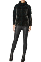 Load image into Gallery viewer, rosie womens mink jacket with collar Foresta 2
