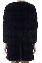 Load image into Gallery viewer, sarah womens long 80cm mink coat Nero 4
