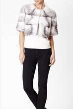 Load image into Gallery viewer, Sarah Mini Mink Fur Jacket Cross Mink
