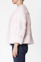 sarah womens mink jacket Acqua Di Rose 3