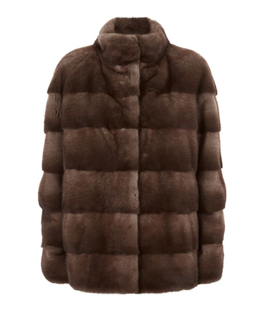 Sarah Mink Fur Jacket Bosco – Lilly e Violetta