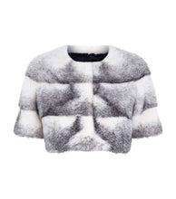 Load image into Gallery viewer, Sarah Mini Mink Fur Jacket Cross Mink
