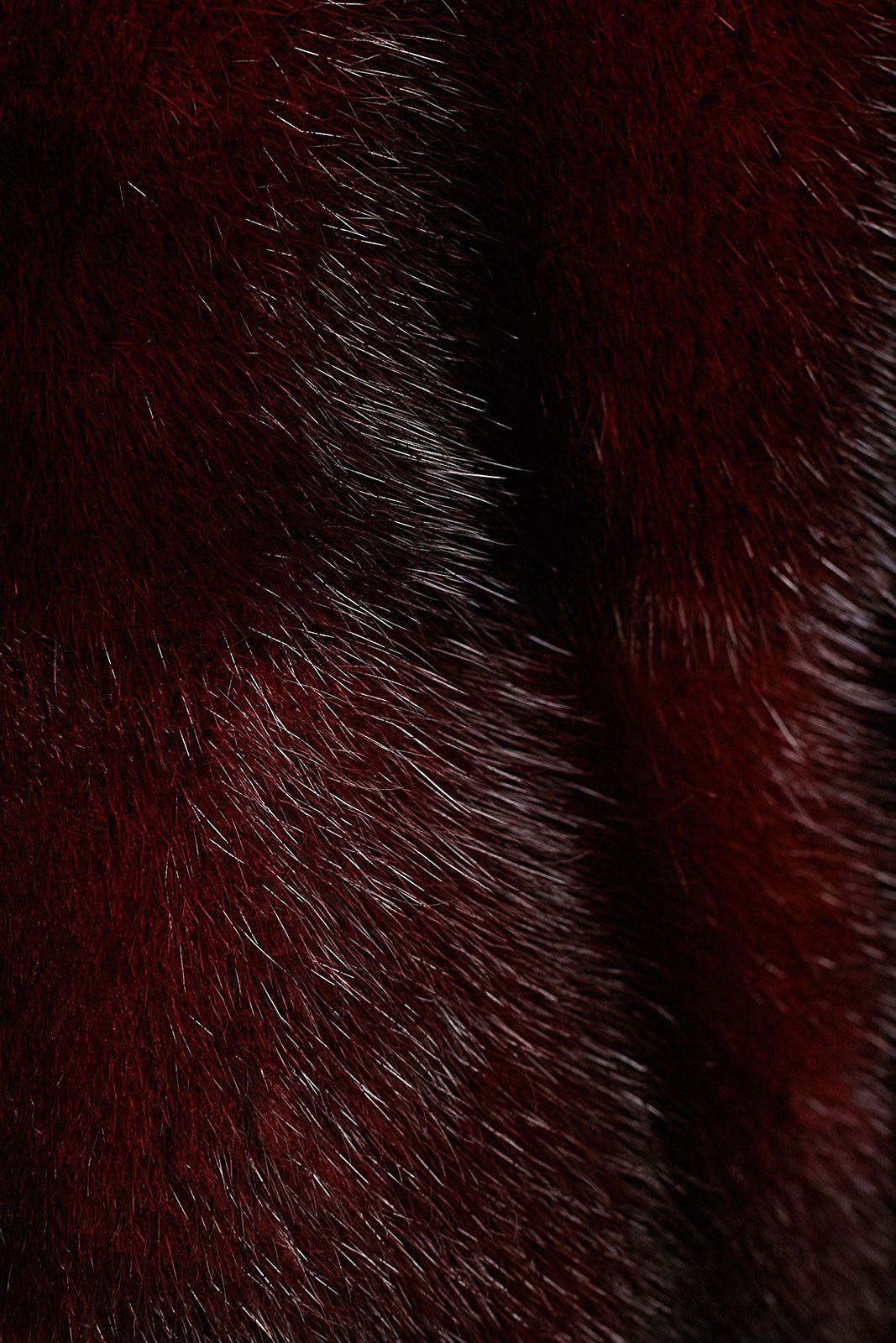 sarah womens long 100cm mink coat Claret 5