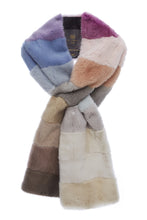 Load image into Gallery viewer, womens multi colour mink scarf rainbow
