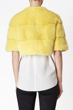 Load image into Gallery viewer, Sarah Mini Mink Fur Jacket Limone
