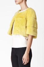 Load image into Gallery viewer, Sarah Mini Mink Fur Jacket Limone
